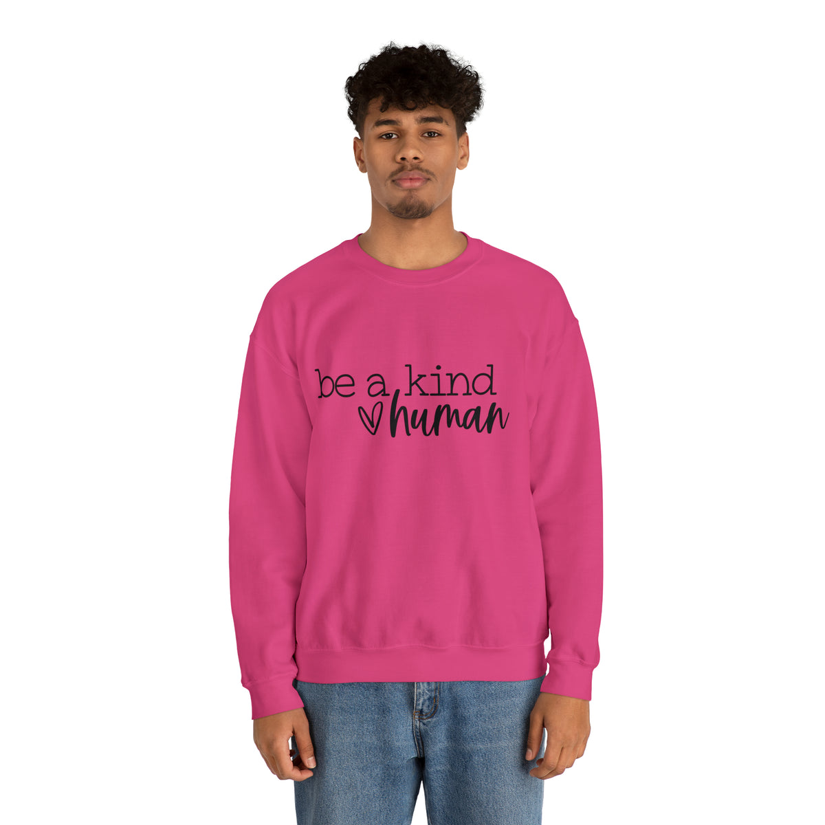 Hazel Blues® |  Be a Kind Human Crewneck Graphic Sweatshirt