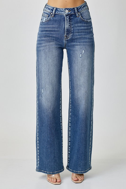 Hazel Blues® |  RISEN High Waist Jeans with Pockets