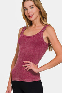 Hazel Blues® |  Zenana Ribbed Scoop Neck Tank