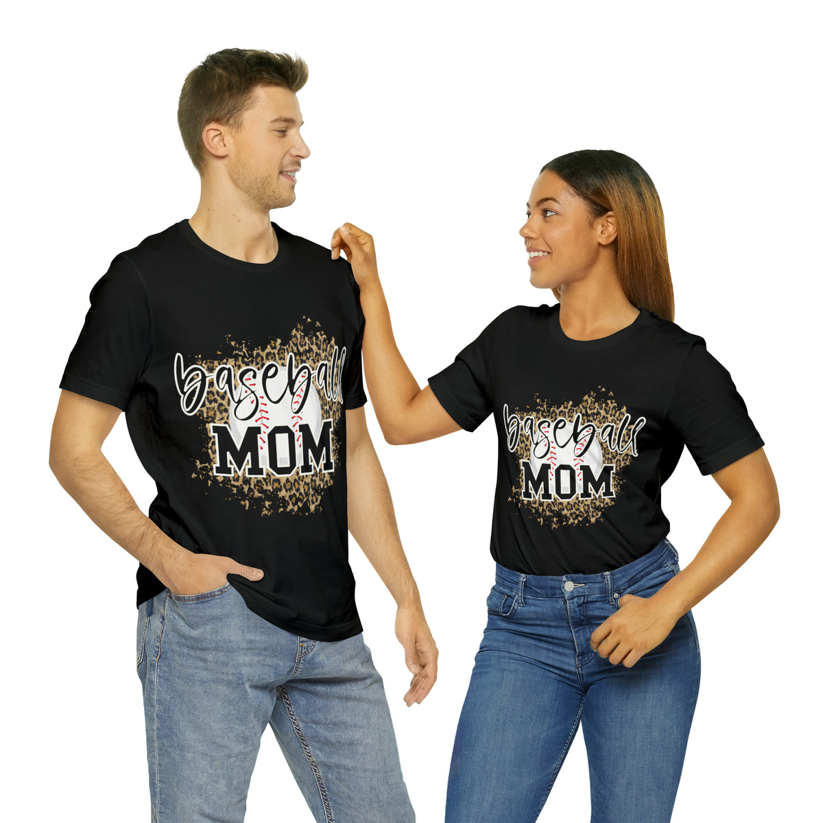 Hazel Blues® |  Baseball Mom Leopard Graphic Tee