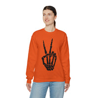 Hazel Blues® |  Peace Skelton Graphic Crewneck Sweatshirt