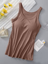 Hazel Blues® |  Round Neck Tank with Bra