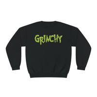 Hazel Blues® |  Grinchy Faux Glitter Graphic Sweatshirt