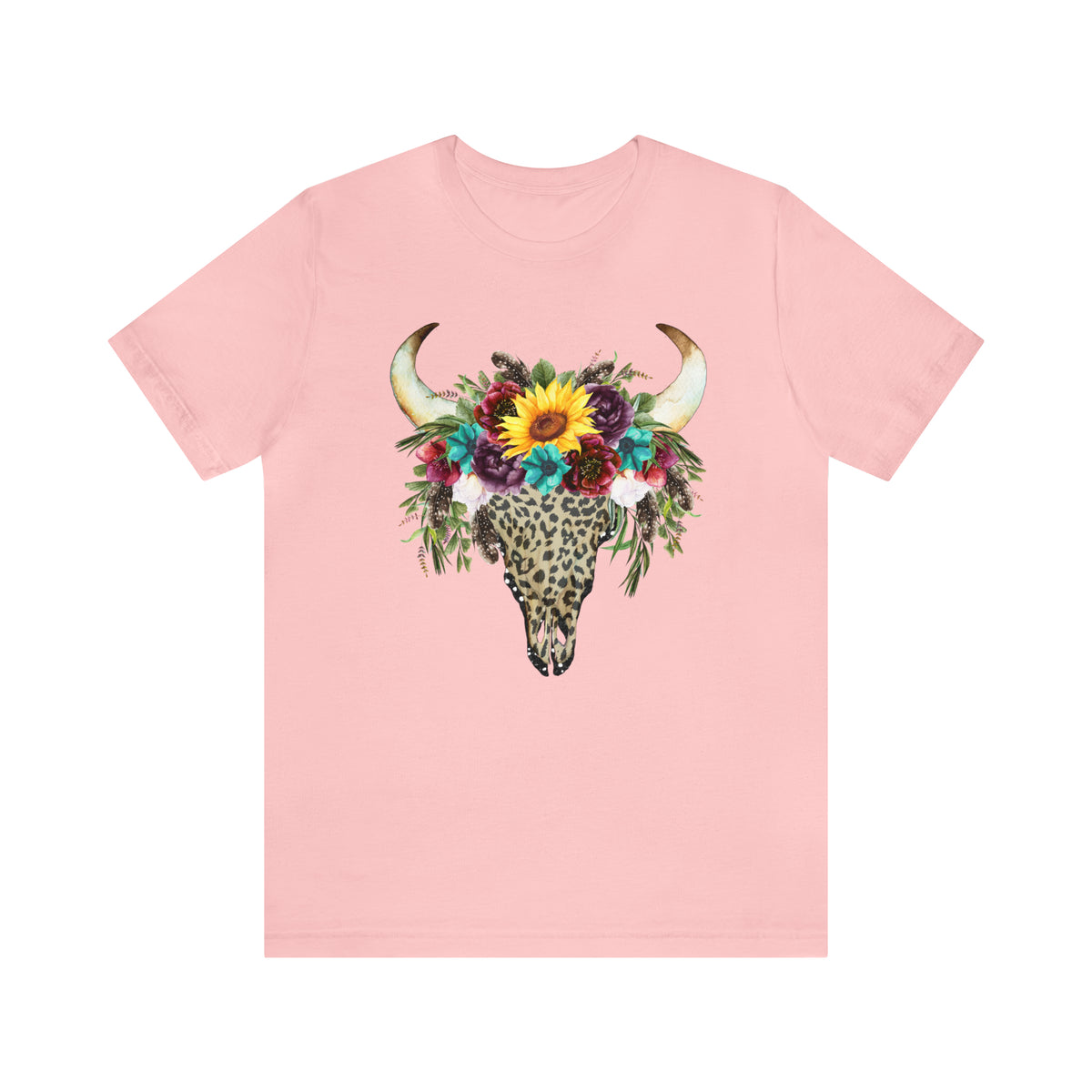 Hazel Blues® |  Leopard Cow Skull Graphic Tee