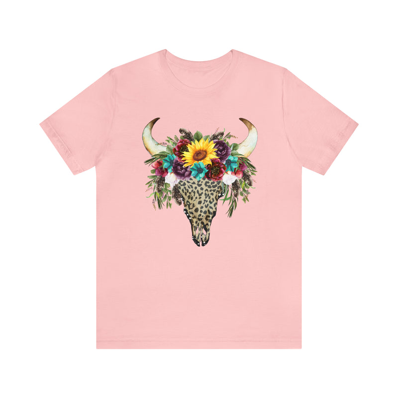 Hazel Blues® |  Leopard Cow Skull Graphic Tee