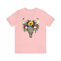 Hazel Blues® |  Leopard Cow Skull Graphic Tee