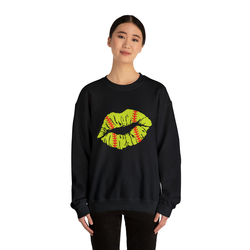 Hazel Blues® |  Softball Lips Graphic Sweatshirt