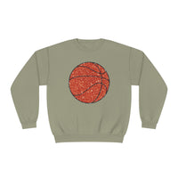 Hazel Blues® |  Large Basketball Faux Glitter Graphic Sweatshirt