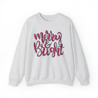 Hazel Blues® |  Merry & Bright Faux Glitter Graphic Sweatshirt