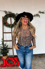 Hazel Blues® |  PREORDER: Christmas Printed Mesh Tops