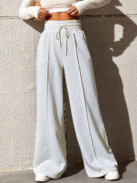 Hazel Blues® |  Honey Drawstring Elastic Waist Wide Leg Pants