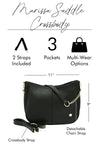 Hazel Blues® |  Marissa Saddle Crossbody
