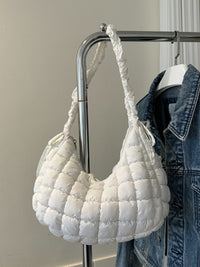 Hazel Blues® |  Bubble Texture Ruched Strap Quilted Shoulder Bag