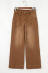 Hazel Blues® |  Breen Cropped High Rise Wide Leg Jeans