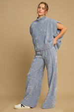 Hazel Blues® |  Umgee Elastic Waist Wide Leg Pants