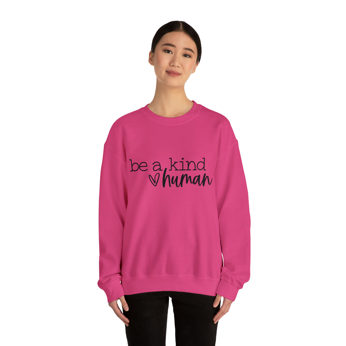 Hazel Blues® |  Be a Kind Human Crewneck Graphic Sweatshirt