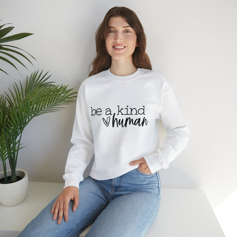 Hazel Blues® |  Be a Kind Human Crewneck Graphic Sweatshirt