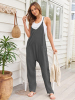 Hazel Blues® |  V-Neck Spaghetti Strap Jumpsuit