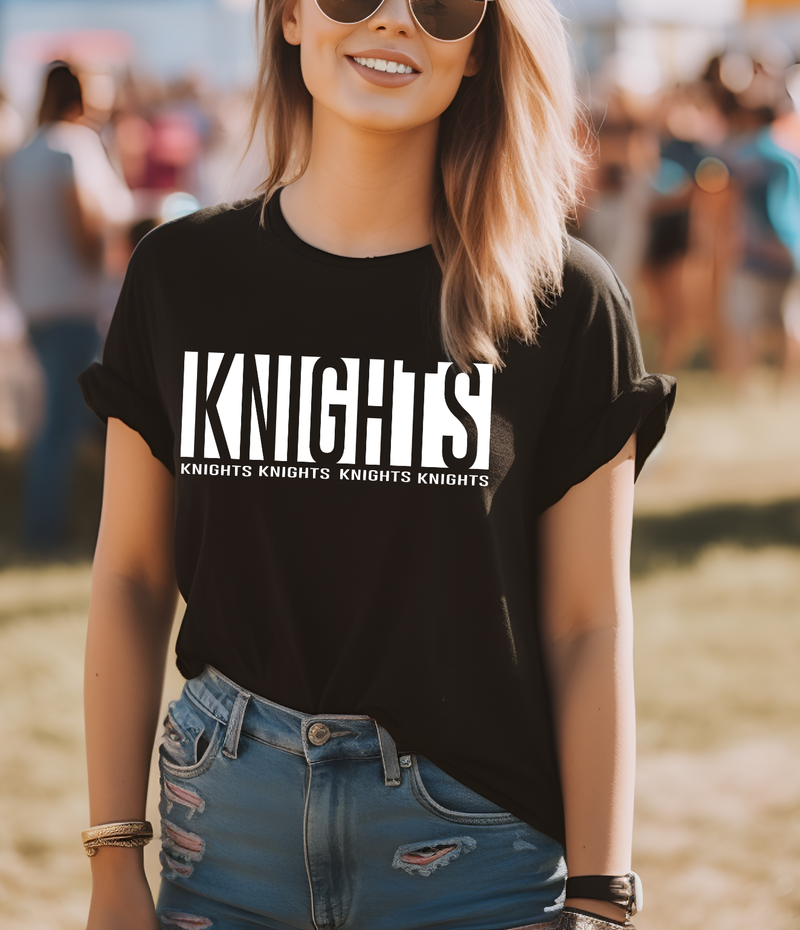 Hazel Blues® | Knights Stacked Football: TEE