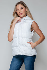 Hazel Blues® |  Snobbish Snap and Zip Closure Hooded Vest