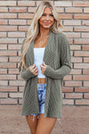Hazel Blues® |  Textured Open Front Long Sleeve Cover Up