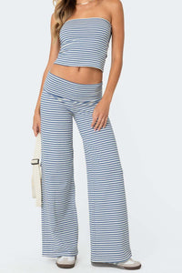 Hazel Blues® |  Striped Wide Leg Pants