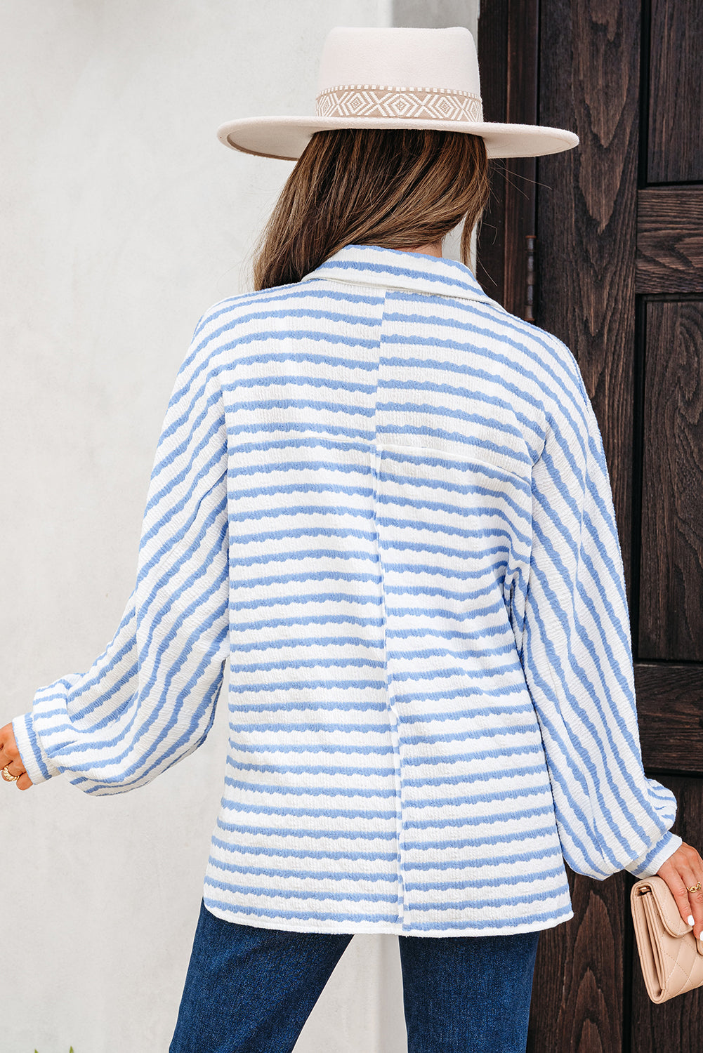 Andi Fleur Striped Relaxed Blouse