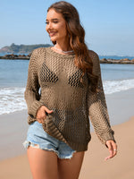 Hazel Blues® |  Openwork Dropped Shoulder Cover Up
