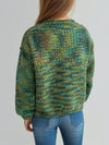 Hazel Blues® |  Heathered Turtleneck Dropped Shoulder Sweater
