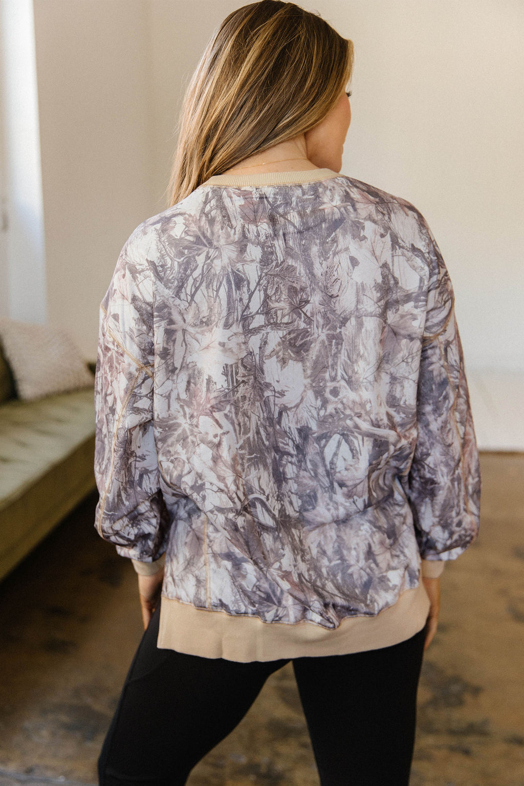 Hazel Blues® |  Camo Cutie Sweatshirt | Camo Sweatshirt