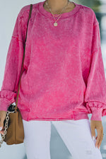 Hazel Blues® |  Round Neck Long Sleeve Sweatshirt