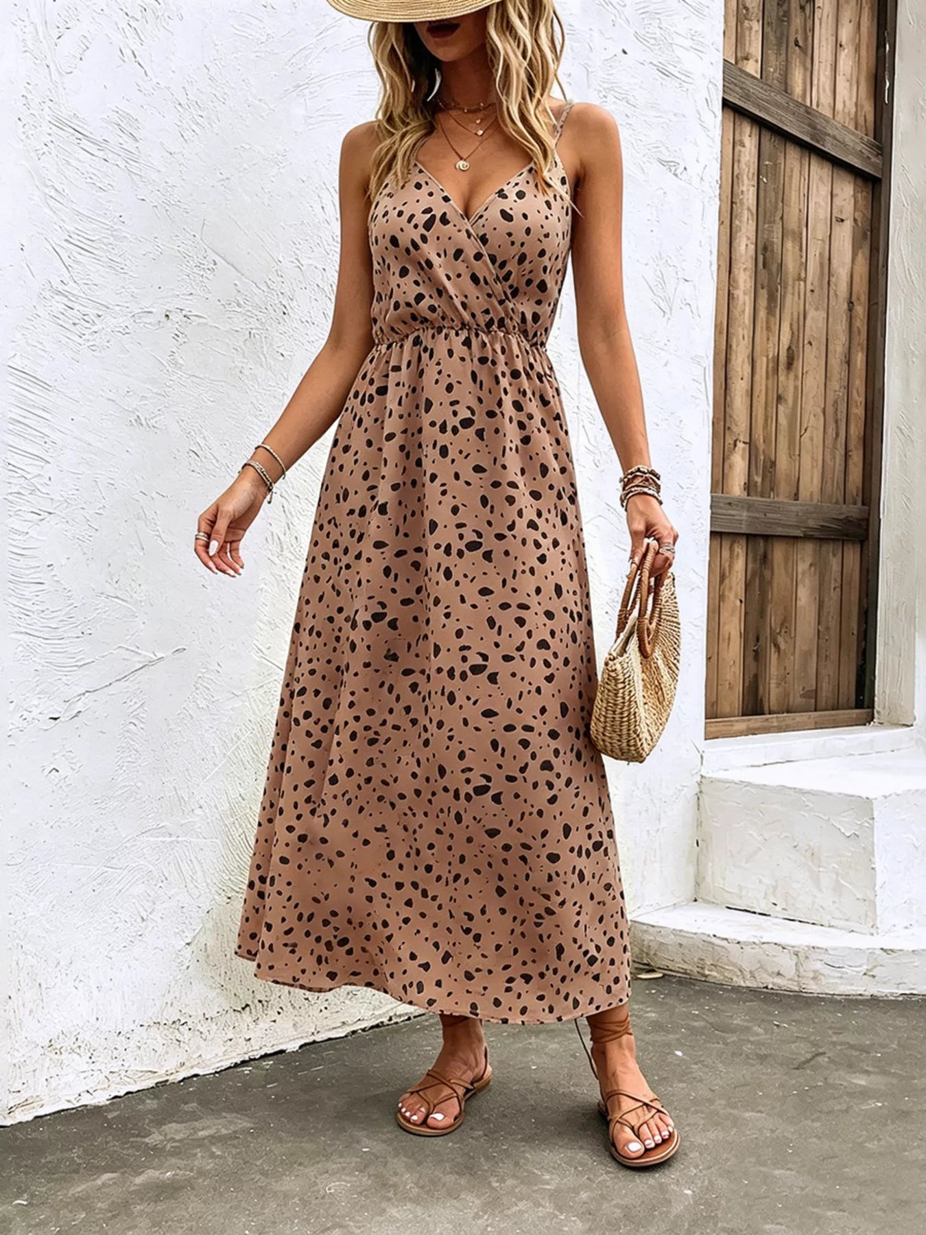 spaghetti strap floral dress midi Milla Women's Spaghetti Strap Midi Dress
