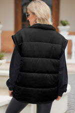 Hazel Blues® |  Zip Up Puffer Vest Coat with Pockets