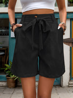 Hazel Blues® |  Tied High Waist Shorts with Pockets