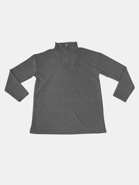 Hazel Blues® |  Quarter Zip Long Sleeve Top