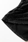 Hazel Blues® |  Glitter Surplice Long Sleeve Blouse