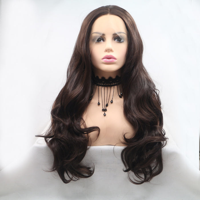 Hazel Blues® |  13*3" Lace Front Wigs Synthetic Long Wavy 24" 130% Density