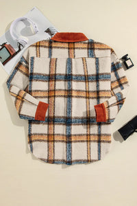 Hazel Blues® | Plaid Button Down Jacket