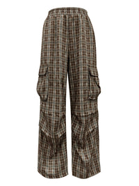 Hazel Blues® |  Plaid Wide Leg Pants with Pockets