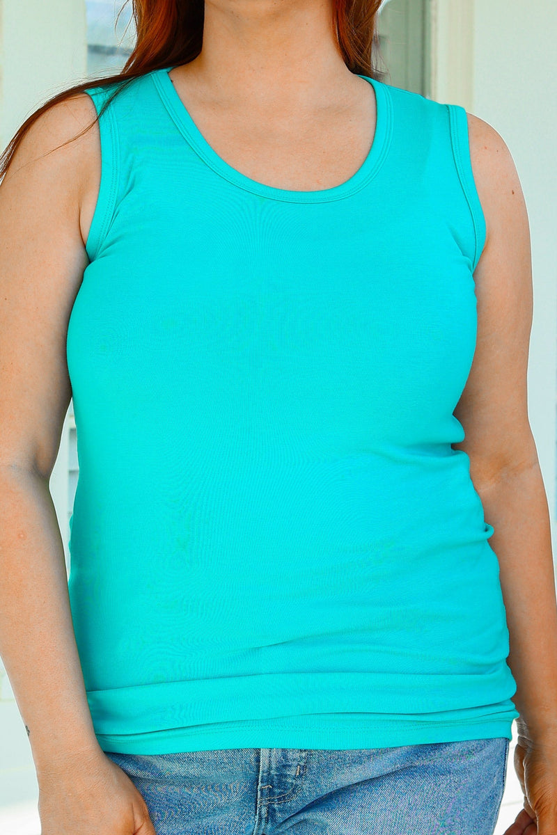 Hazel Blues®  Ava Tank - Aqua