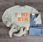 Hazel Blues® |  Pumpkin Chenille Patch Sweatshirt