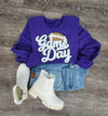 Hazel Blues® |  Game Day w/Football Patch Sweatshirts