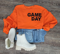 Hazel Blues® |  Game Day Rhinestones Patch Sweatshirt