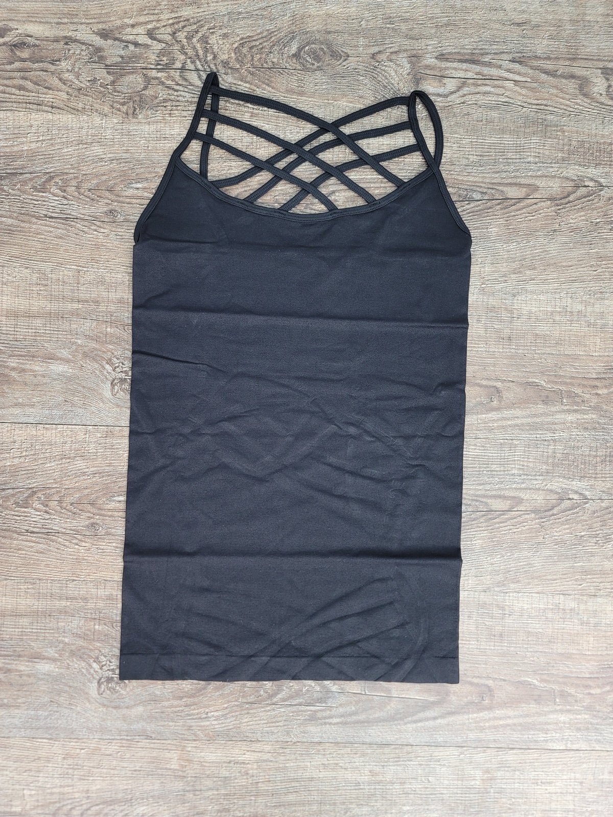 Hazel Blues® |  SEAMLESS TRIPLE CRISS-CROSS FRONT CAMI