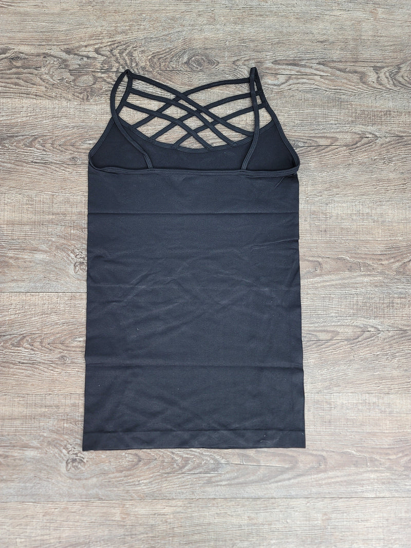 Hazel Blues® |  SEAMLESS TRIPLE CRISS-CROSS FRONT CAMI