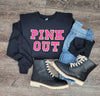Hazel Blues® |  Pink Out Chenille Patch Sweatshirt
