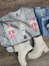 Hazel Blues® |  Nutcracker Color Blast Graphic Sweatshirt