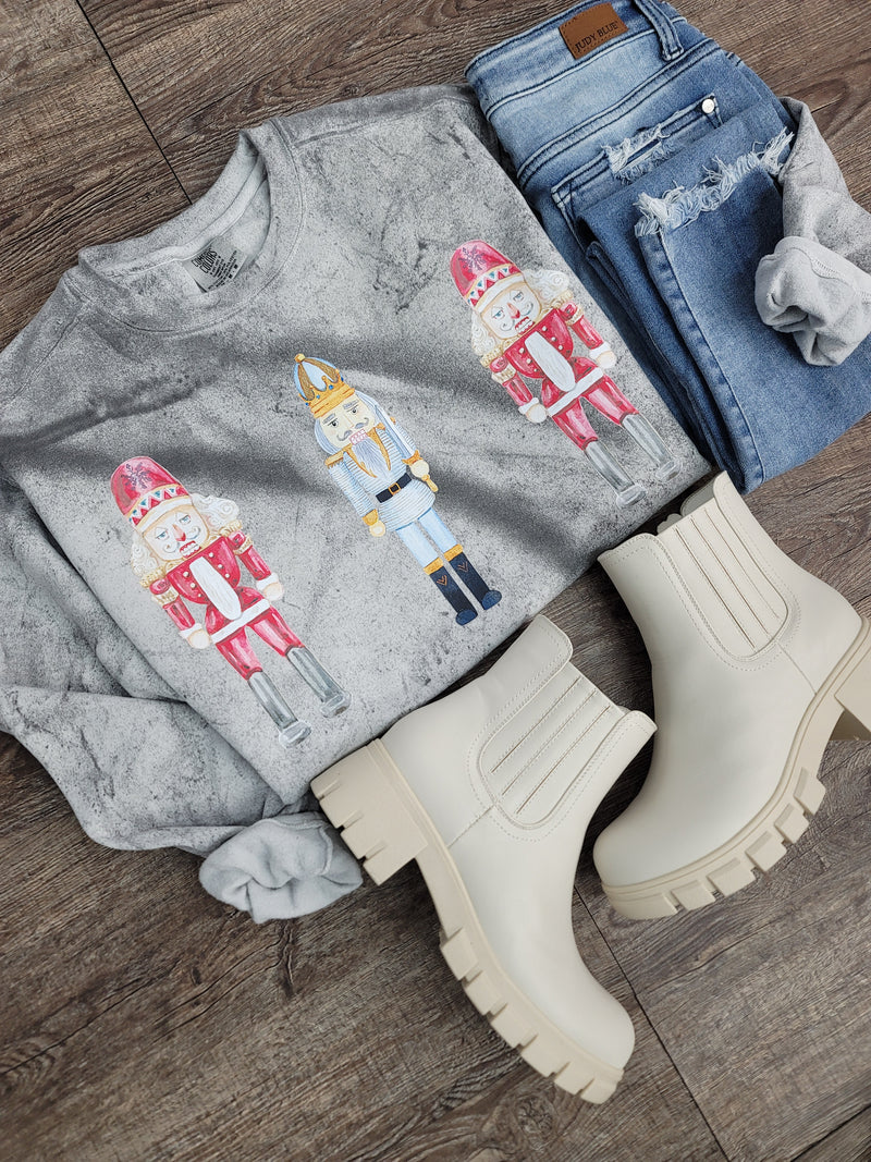 Hazel Blues® |  Nutcracker Color Blast Graphic Sweatshirt