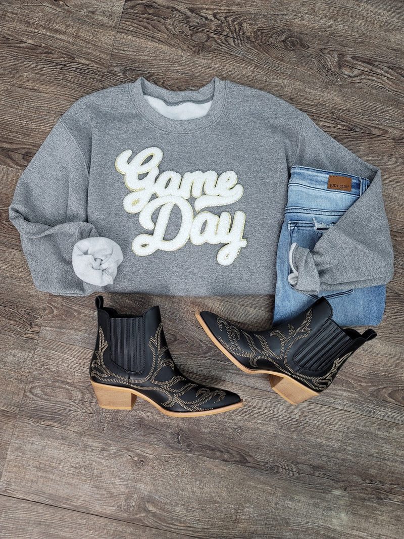 Hazel Blues® |  Game Day Patch Sweatshirts