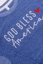 Hazel Blues® |  PREORDER: Embroidered God Bless America Pullover